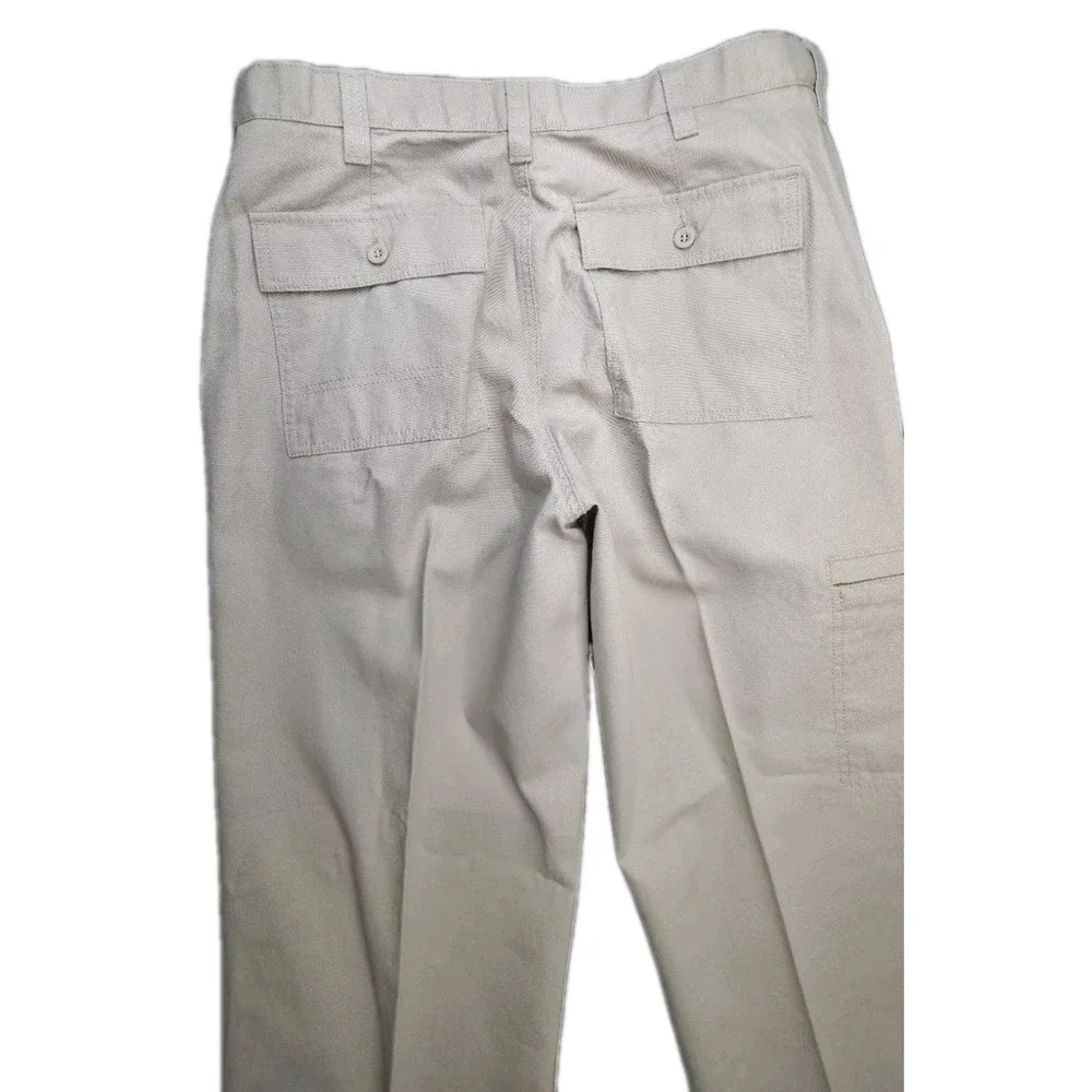 Dockers D3 Classic Fit Cargo Pants Men 34x30 Khaki 100% Cotton Flat Front